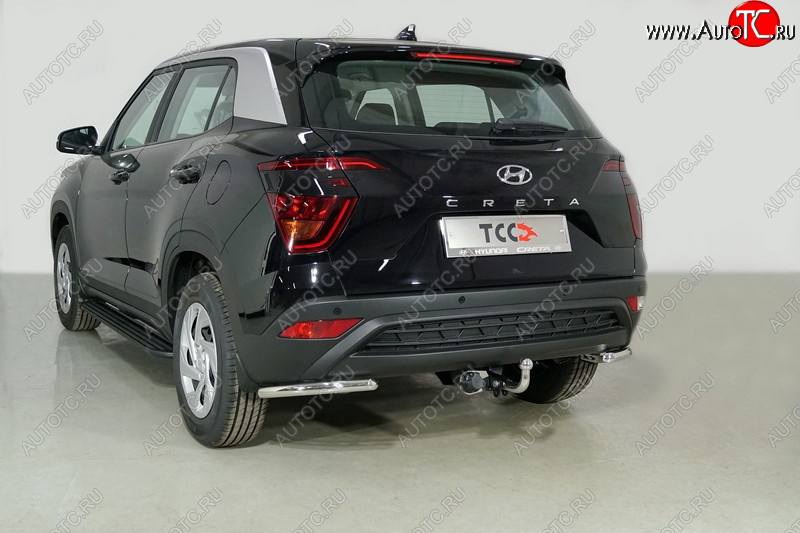 13 649 р. Защита заднего бампера (уголки, d42,4 мм) TCC  Hyundai Creta  SU (2020-2022)  с доставкой в г. Владивосток