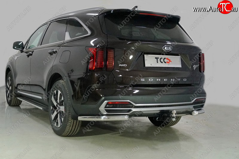 21 599 р. Защита заднего бампера (уголки, d60,3 мм) TCC  KIA Sorento  MQ4 (2020-2022)  с доставкой в г. Владивосток