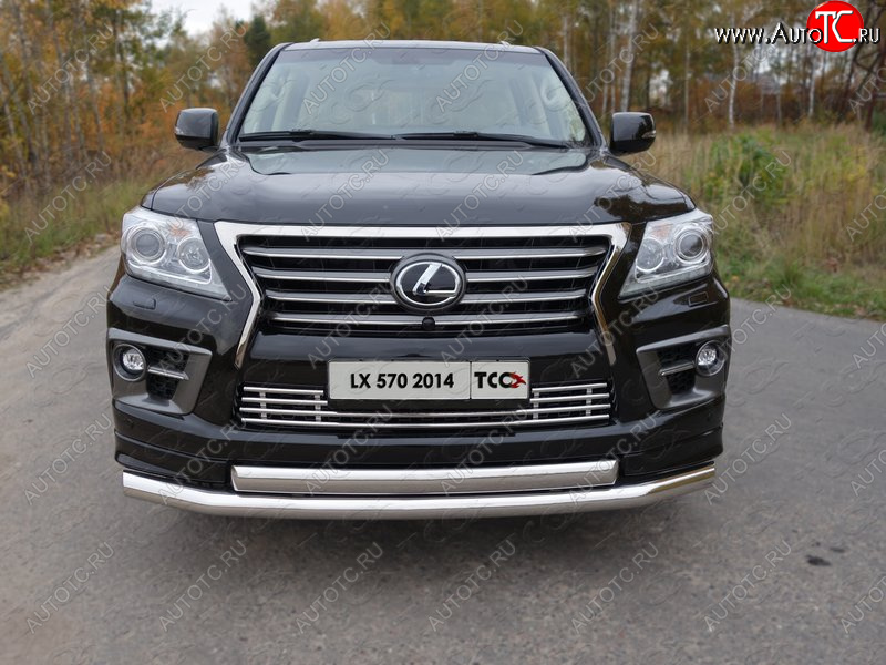 12 299 р. Декоративная вставка решетки радиатора (F-Sport) ТСС Тюнинг  Lexus LX570  J200 (2012-2015) 1-ый рестайлинг (d 16 мм)  с доставкой в г. Владивосток