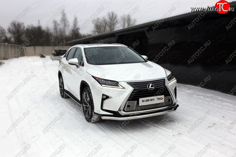 22 999 р. Защита переднего бампера нижняя d60,3 мм ТСС Тюнинг Lexus RX350 AL10 рестайлинг (2012-2015) (нержавейка)  с доставкой в г. Владивосток