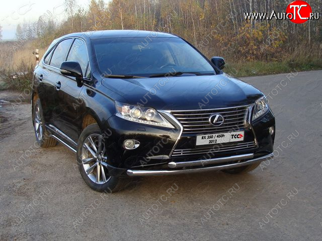 29 999 р. Защита переднего бампера нижняя 60,3*60,3 мм ТСС Тюнинг Lexus RX350 AL10 рестайлинг (2012-2015) (нержавейка)  с доставкой в г. Владивосток