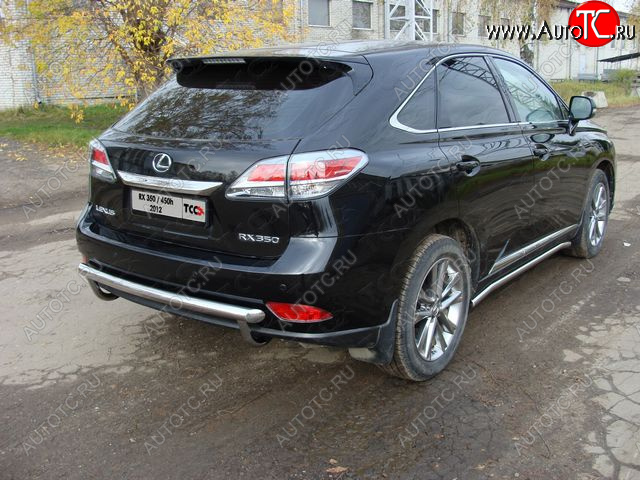 22 599 р. Защита задняя (центральная нержавейка 60,3 мм) кроме F-Sport ТСС Тюнинг  Lexus RX350  AL10 (2012-2015) рестайлинг  с доставкой в г. Владивосток