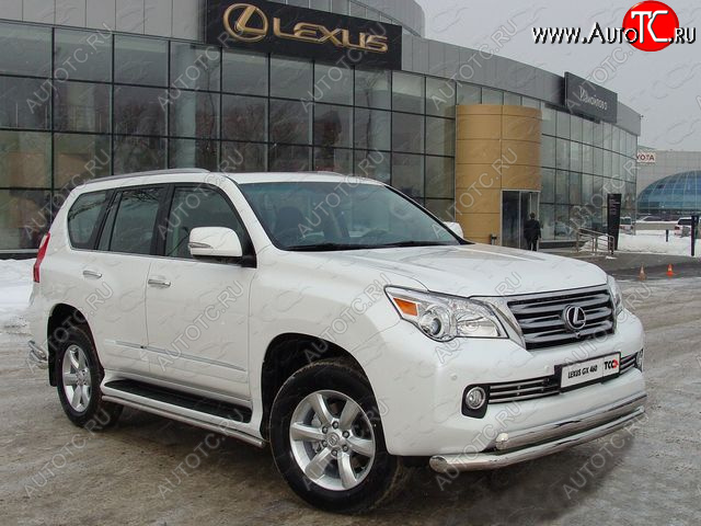 38 949 р. Защита переднего бампера нижняя d76,1*75 мм ТСС Тюнинг Lexus GX460 J150 дорестайлинг (2009-2013) (нержавейка)  с доставкой в г. Владивосток