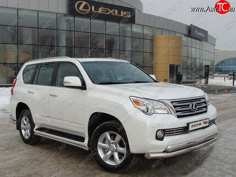 10 799 р. Декоративная вставка переднего бампера ТСС Тюнинг  Lexus GX460  J150 (2009-2013) дорестайлинг (d 16 мм)  с доставкой в г. Владивосток