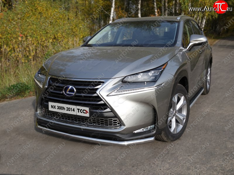 21 799 р. Защита переднего бампера нижняя d60,3 мм ТСС Тюнинг Lexus NX300h Z10 дорестайлинг (2014-2017) (нержавейка)  с доставкой в г. Владивосток