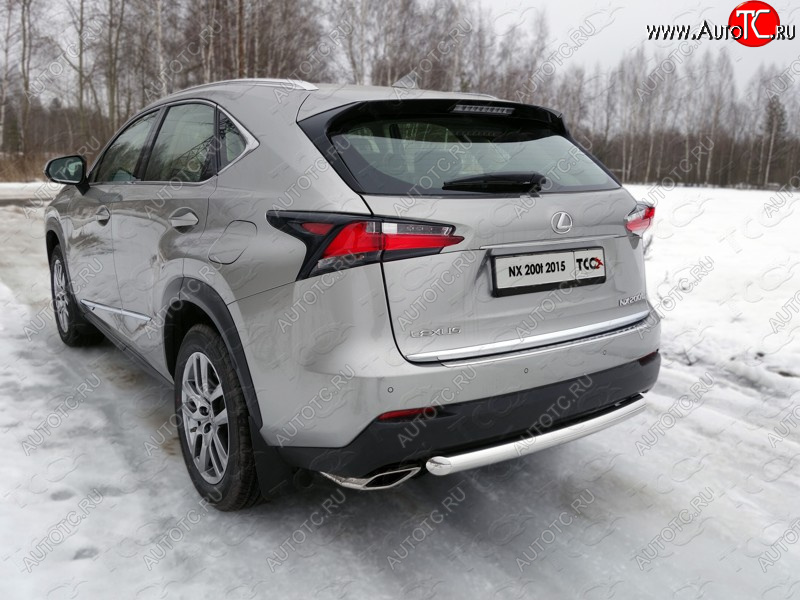 19 999 р. Защита задняя (нержавейка 60,3 мм) кроме F-Sport ТСС Тюнинг Lexus NX200T Z10 (2014-2017)  с доставкой в г. Владивосток