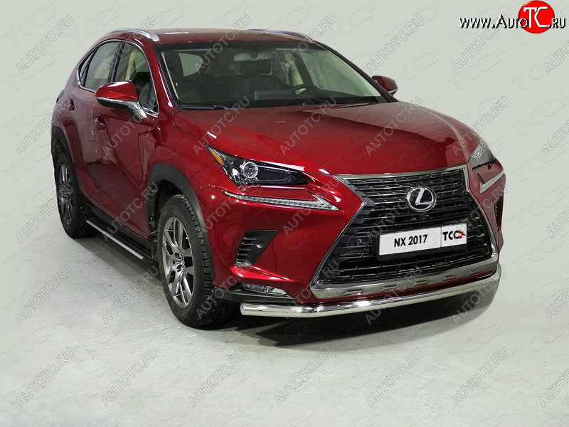 21 799 р. Защита переднего бампера нижняя d60,3 мм ТСС Тюнинг Lexus NX200 Z10 рестайлинг (2017-2021) (нержавейка)  с доставкой в г. Владивосток