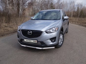 7 699 р. Декоративная вставка решетки радиатора ТСС Тюнинг  Mazda CX-5  KE (2015-2017) рестайлинг (d 16 мм)  с доставкой в г. Владивосток. Увеличить фотографию 1