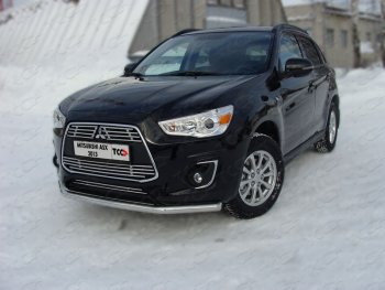 Защита переднего бампера нижняя d60,3 мм ТСС Тюнинг Mitsubishi ASX 1-ый рестайлинг (2013-2016)  (нержавейка)