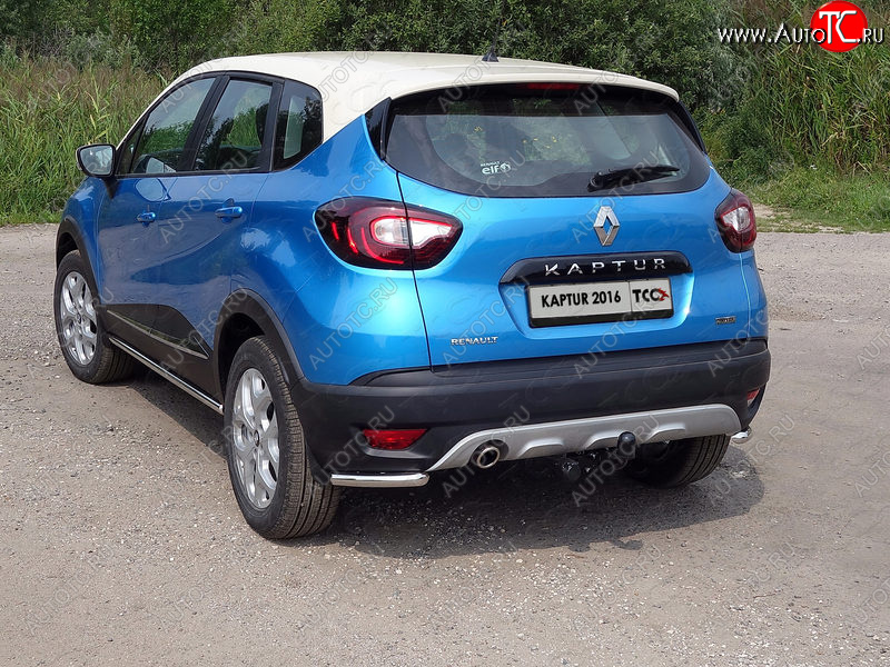 10 799 р. Защита заднего бампера (уголки, d42,4 мм) TCC  Renault Kaptur (2016-2020) дорестайлинг  с доставкой в г. Владивосток