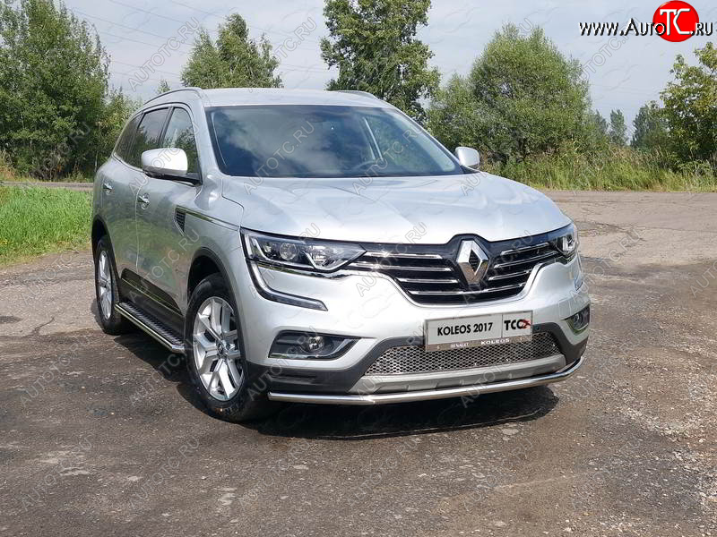 15 549 р. Защита переднего бампера нижняя 42,4 мм ТСС Тюнинг Renault Koleos 2 (2016-2025)  с доставкой в г. Владивосток