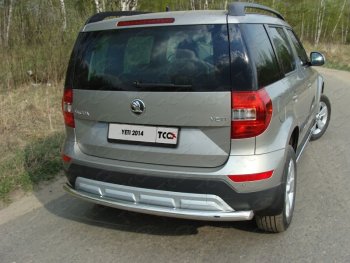 Защита задняя (нержавейка 60,3 мм) ТСС Тюнинг Skoda Yeti (2013-2018)