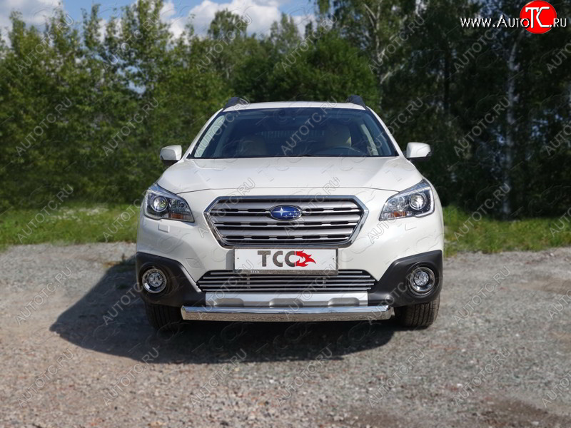 6 099 р. Декоративная вставка переднего бампера ТСС Тюнинг  Subaru Outback  BS/B15 (2014-2021) дорестайлинг универсал, рестайлинг универсал (d 12 мм)  с доставкой в г. Владивосток