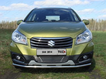 6 099 р. Декоративная вставка решетки радиатора ТСС Тюнинг  Suzuki SX4  JYB, JYA (2013-2016) хэтчбэк дорестайлинг (d 12 мм)  с доставкой в г. Владивосток. Увеличить фотографию 1