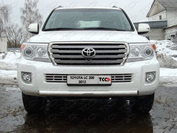 10 799 р. Декоративная вставка решетки радиатора ТСС Тюнинг  Toyota Land Cruiser  200 (2012-2015) 1-ый рестайлинг (d 16 мм)  с доставкой в г. Владивосток. Увеличить фотографию 1