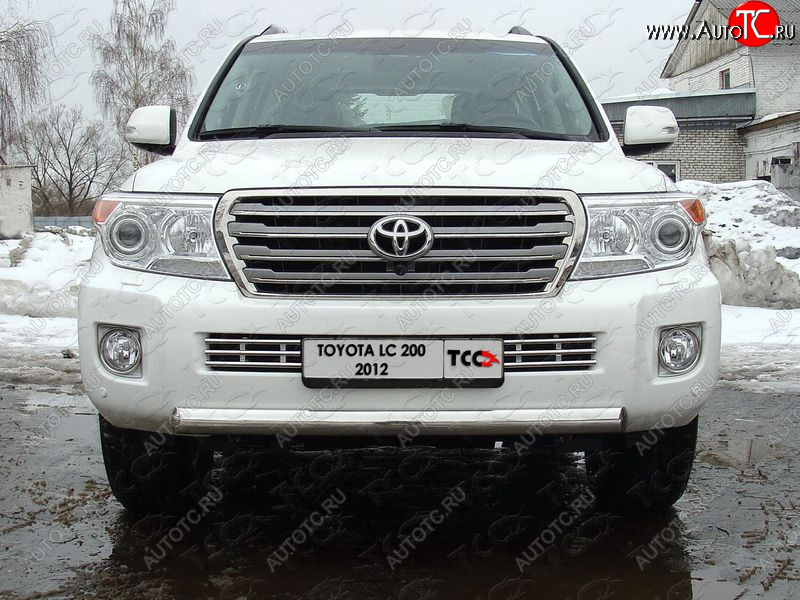 10 799 р. Декоративная вставка решетки радиатора ТСС Тюнинг  Toyota Land Cruiser  200 (2012-2015) 1-ый рестайлинг (d 16 мм)  с доставкой в г. Владивосток