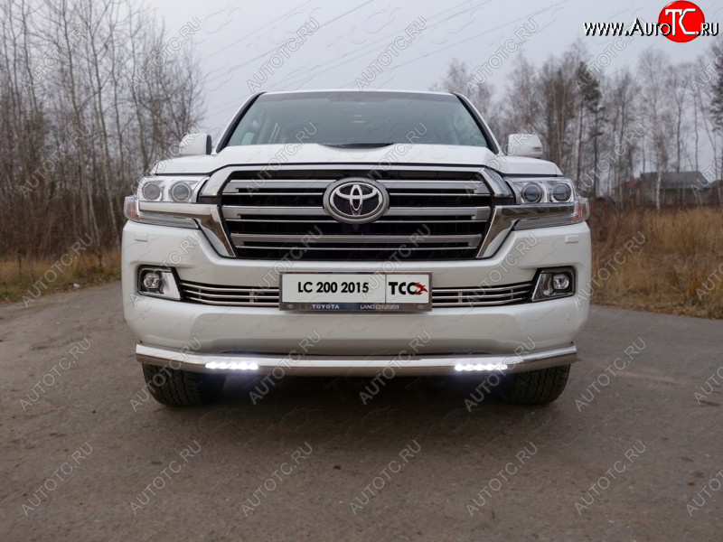 10 799 р. Декоративная вставка решетки радиатора (кроме EXECUTIVE) ТСС Тюнинг  Toyota Land Cruiser  200 (2015-2021) 2-ой рестайлинг (d 12 мм)  с доставкой в г. Владивосток