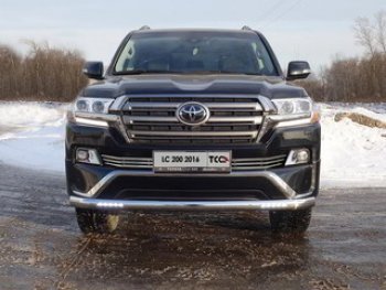 12 299 р. Декоративная вставка решетки радиатора (EXECUTIVE) ТСС Тюнинг  Toyota Land Cruiser  200 (2015-2021) 2-ой рестайлинг (d 16 мм)  с доставкой в г. Владивосток. Увеличить фотографию 1