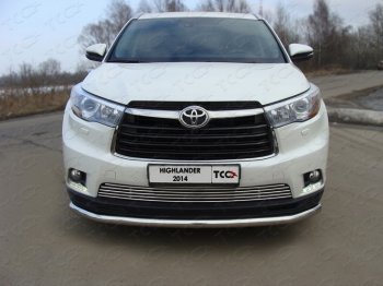 13 999 р. Декоративная вставка решетки радиатора ТСС Тюнинг  Toyota Highlander  XU50 (2013-2017) дорестайлинг (d 16 мм)  с доставкой в г. Владивосток. Увеличить фотографию 1