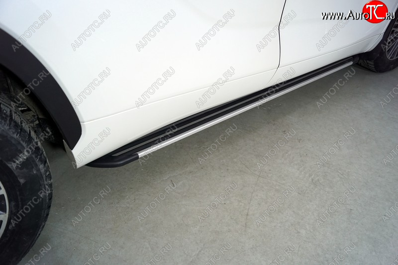 20 899 р. Пороги алюминиевые Slim Line ТСС Тюнинг  Toyota Highlander  XU70 (2020-2025) (Silver)  с доставкой в г. Владивосток