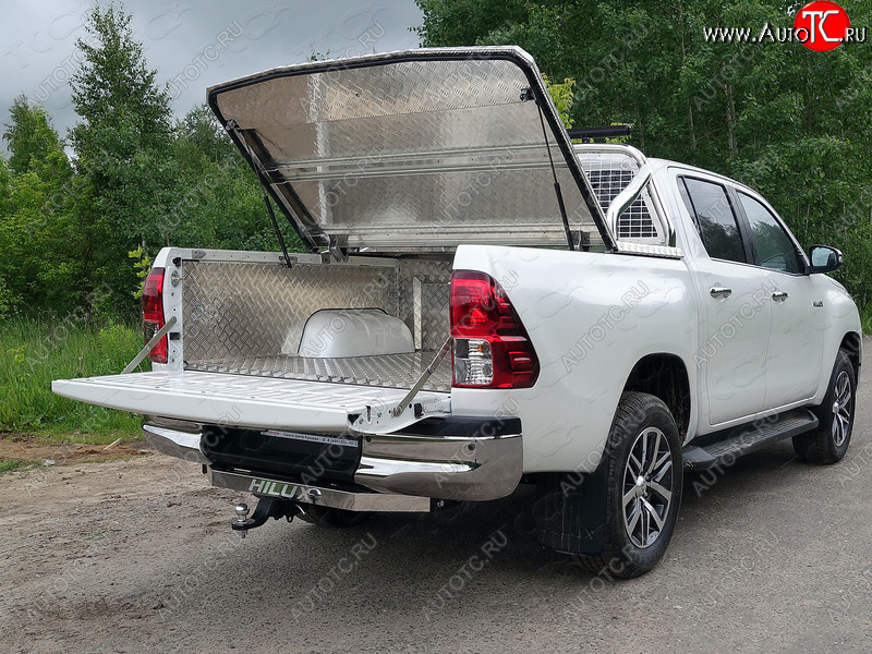 30 949 р. Защитный алюминиевый вкладыш в кузов автомобиля (без борта) ТСС Тюнинг  Toyota Hilux  AN120 (2017-2025) 1-ый рестайлинг, 2-ой рестайлинг (алюминий)  с доставкой в г. Владивосток