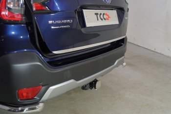 2 349 р. Накладка на заднюю дверь, ТСС Тюнинг  Subaru Outback  BT (2019-2025) универсал (лист шлифованный)  с доставкой в г. Владивосток. Увеличить фотографию 1