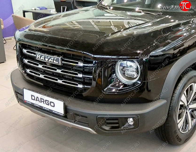 2 879 р. Дефлектор капота SIM  Haval Dargo (2022-2024)  с доставкой в г. Владивосток