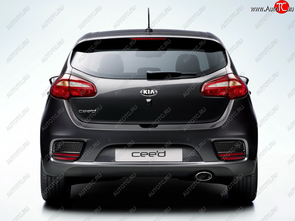 7 949 р. Бампер задний GAMMA  KIA Ceed  2 JD (2015-2018) рестайлинг, хэтчбэк (Неокрашенный)  с доставкой в г. Владивосток