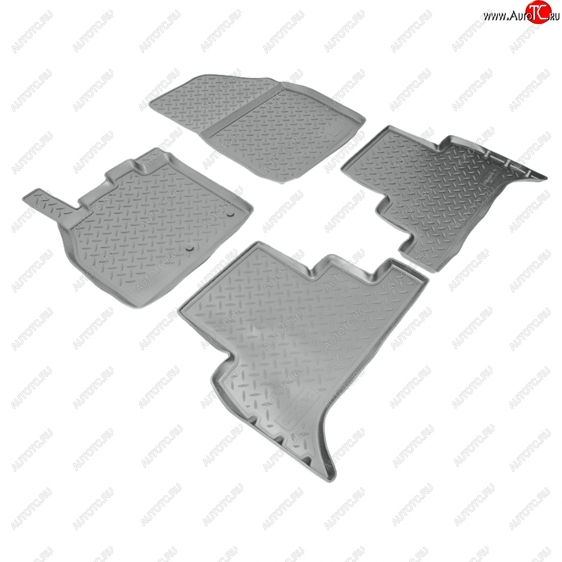 3 199 р. Коврики салонные Norplast  Renault Scenic  3 (2009-2012) (серый)  с доставкой в г. Владивосток