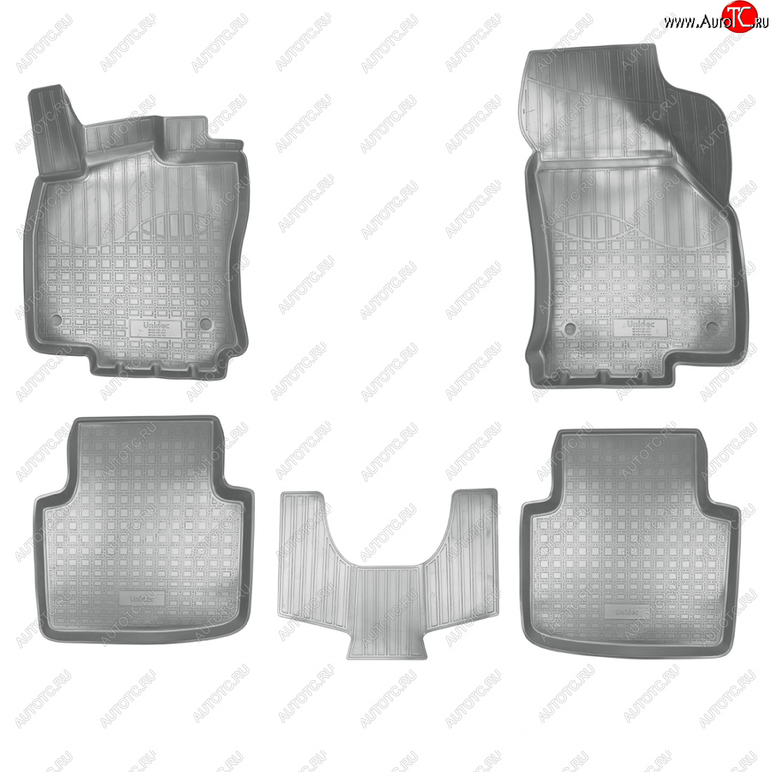 3 579 р. Коврики салонные Norplast  3D  Skoda Superb  B8 (3V) (2015-2019) лифтбэк дорестайлинг (серый)  с доставкой в г. Владивосток