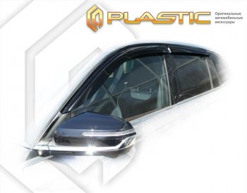 1 999 р. Дефлектора окон CA-Plastic Geely Monjaro (2022-2024) (серия Сlassic полупрозрачный, без хром. молдинга)  с доставкой в г. Владивосток. Увеличить фотографию 2