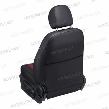 13 849 р. Чехлы сидений (экокожа) Автопилот  Geely Atlas Pro  NL3 (2019-2025) (черный/бордовый)  с доставкой в г. Владивосток. Увеличить фотографию 4