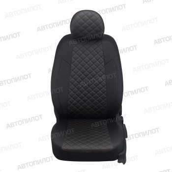 7 799 р. Чехлы сидений (экокожа) Автопилот Ромб  Geely Atlas Pro  NL3 (2019-2025) (черный/красная строчка)  с доставкой в г. Владивосток. Увеличить фотографию 3