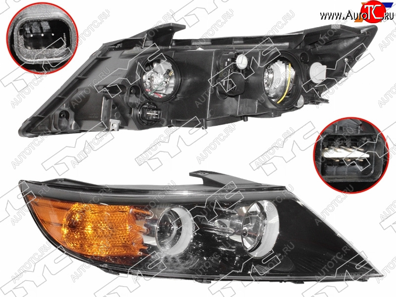 18 999 р. Фара правая (галоген, с корректором) TYC KIA Sorento XM дорестайлинг (2009-2012)  с доставкой в г. Владивосток