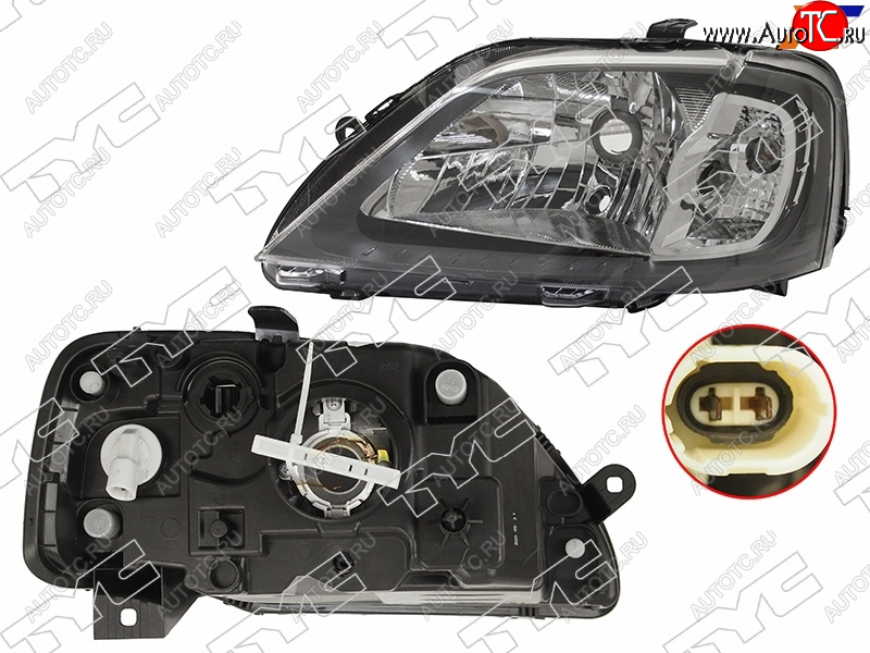 6 299 р. Фара левая (под корректор) TYC Renault Logan 1 дорестайлинг (2004-2010)  с доставкой в г. Владивосток