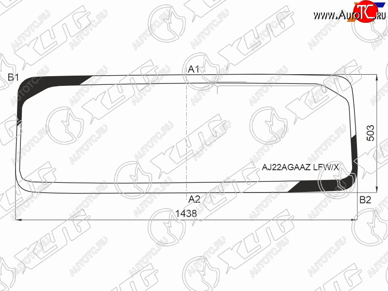 9 399 р. Стекло лобовое (Антенна) XYG  Jeep Wrangler  JL (2018-2025)  с доставкой в г. Владивосток