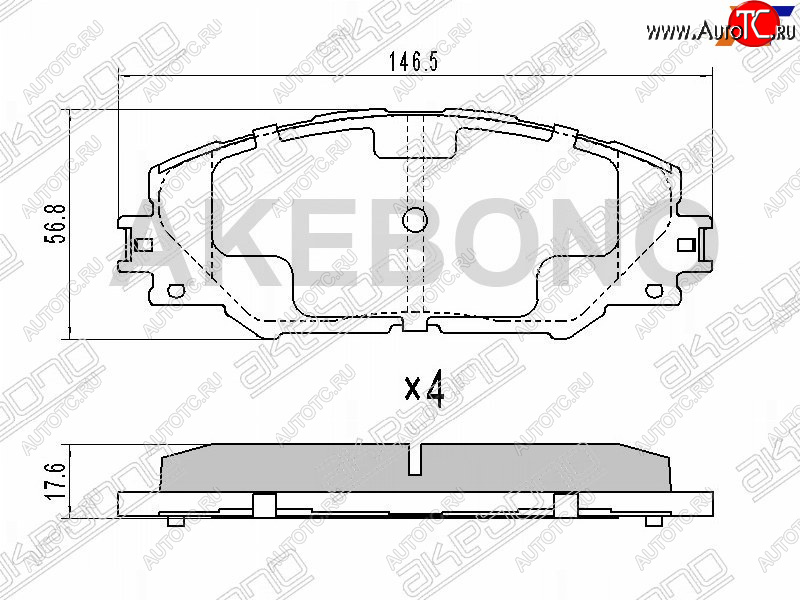 3 399 р. Колодки тормозные перед FL-FR SAT  Toyota RAV4 XA30 5 дв. удлиненный 1-ый рестайлинг (2009-2010)  с доставкой в г. Владивосток