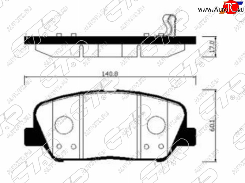 2 479 р. Колодки тормозные передние FR-FL SAT  KIA Ceed 2 JD дорестайлинг, хэтчбэк (2012-2015)  с доставкой в г. Владивосток