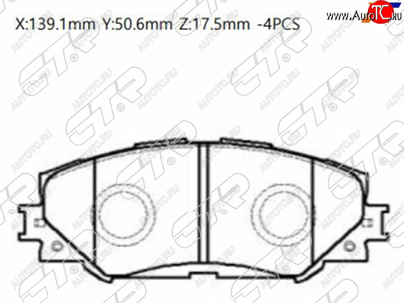 2 169 р. Колодки тормозные перед FL-FR SAT  Toyota RAV4 XA30 5 дв. удлиненный дорестайлинг (2003-2008)  с доставкой в г. Владивосток