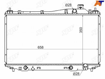 6 399 р. Радиатор SAT  Honda City  GD - Civic ( ES,  EU)  с доставкой в г. Владивосток. Увеличить фотографию 1