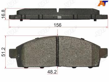 1 459 р. Колодки тормозные передние FL-FR SAT  Mitsubishi Challenger (2008-2015), Mitsubishi L200 ( 4,  5 KK,KL) (2006-2022), Mitsubishi Pajero Sport  PA (1996-2008), Nissan NP200 (2008-2025)  с доставкой в г. Владивосток. Увеличить фотографию 1