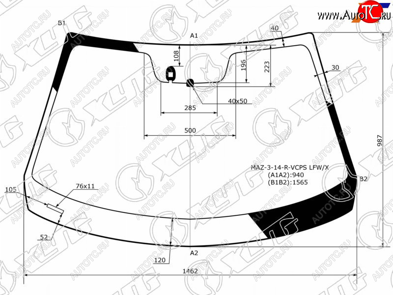 15 549 р. Стекло лобовое (Датчик дождя) XYG  Mazda 3/Axela  BM (2013-2019) дорестайлинг седан, дорестайлинг, хэтчбэк, рестайлинг седан, рестайлинг, хэтчбэк  с доставкой в г. Владивосток