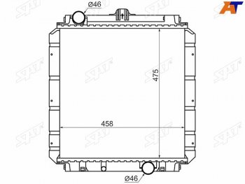 Радиатор охлаждающей жидкости SAT Mitsubishi Fuso Canter (2000-2007)