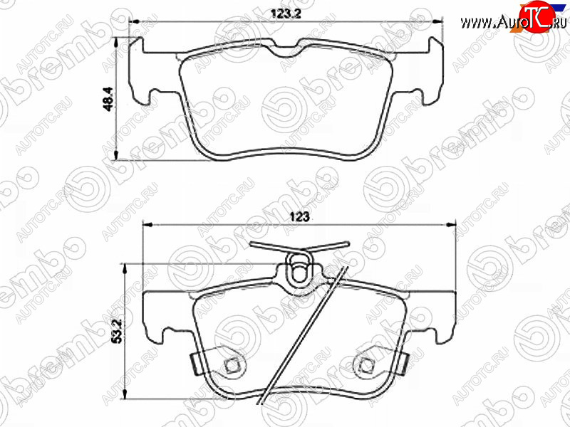 6 699 р. Колодки тормозные задние RH-LH SAT  Ford Galaxy  CK,CD390 - S-Max  CJ  с доставкой в г. Владивосток