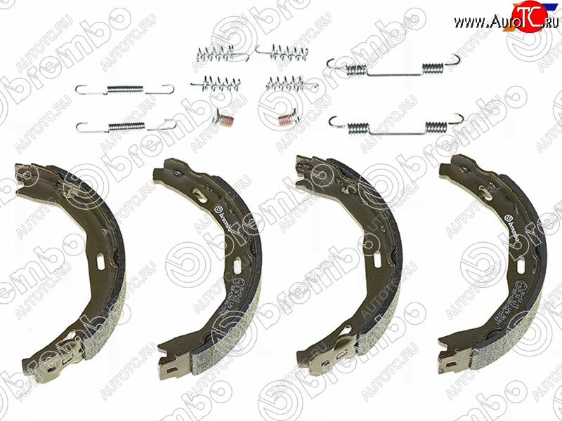 3 699 р. Колодки барабанные задние RH-LH SAT Mercedes-Benz C-Class W204 дорестайлинг седан (2007-2011)  с доставкой в г. Владивосток