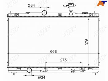 Радиатор SAT Suzuki Vitara LY дорестайлинг (2015-2019)