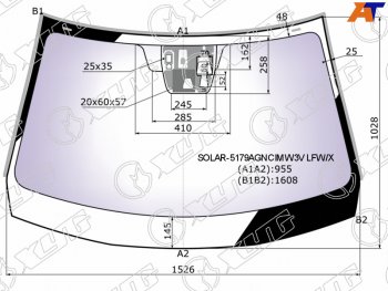 30 999 р. Стекло лобовое (Атермальное Три камеры Датчик дождя Молдинг) XYG Mazda CX-5 KE дорестайлинг (2011-2014)  с доставкой в г. Владивосток. Увеличить фотографию 2