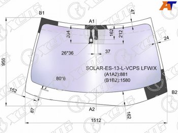 24 999 р. Стекло лобовое (Атермальное Датчик дождя Молдинг) XYG Lexus ES350 XV60 рестайлинг (2015-2018)  с доставкой в г. Владивосток. Увеличить фотографию 2