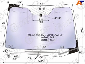 23 999 р. Стекло лобовое (Атермальное Обогрев щеток) XYG Subaru Impreza GJ седан (2012-2017)  с доставкой в г. Владивосток. Увеличить фотографию 2