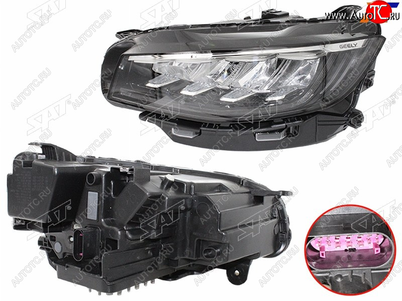 28 999 р. Фара левая (LED) SAT  Geely Atlas Pro  NL3 - Azkarra  NL3  с доставкой в г. Владивосток